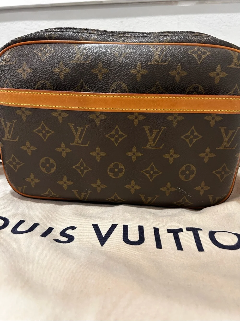Authentic Louis Vuitton Monogram Canvas PM Reporter Bag